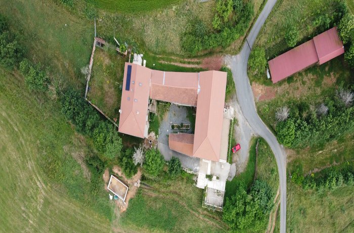 Vue aérienne de l'Oasis de Chamousset